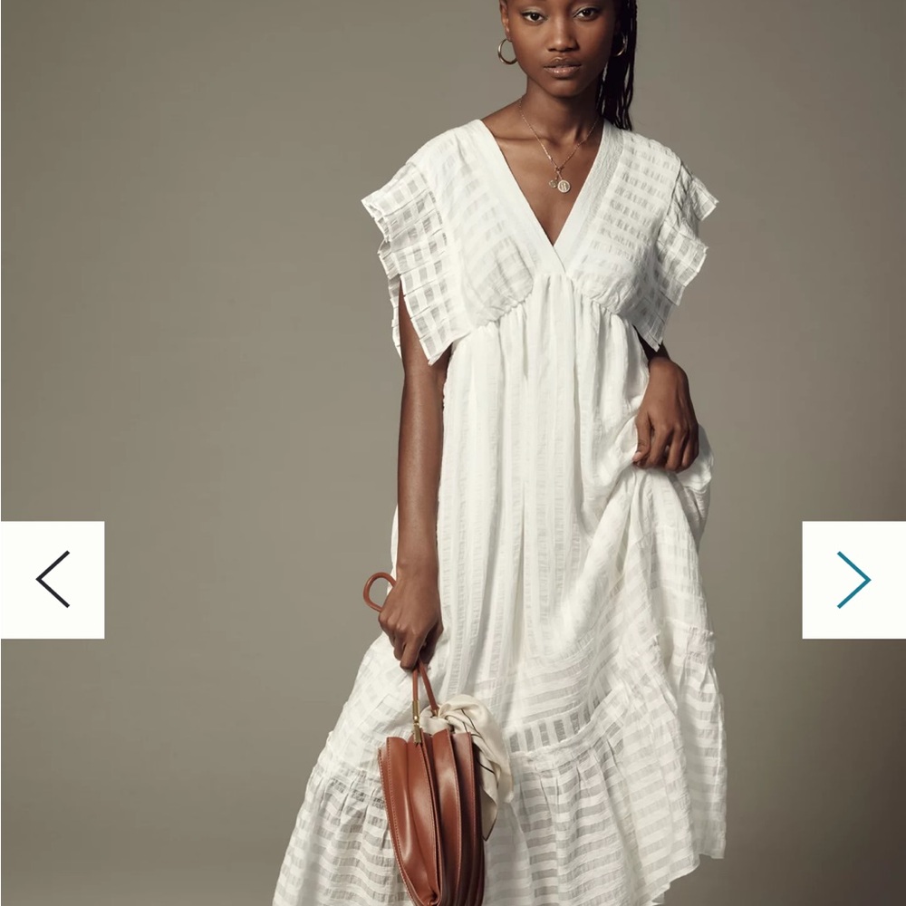 Anthro Babydoll Tiered Dress